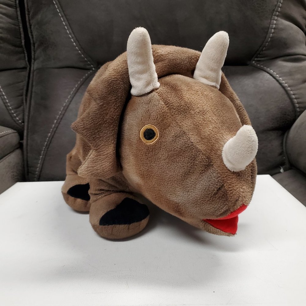 Plush Rhino Coin Bank - Brown - FAB NY